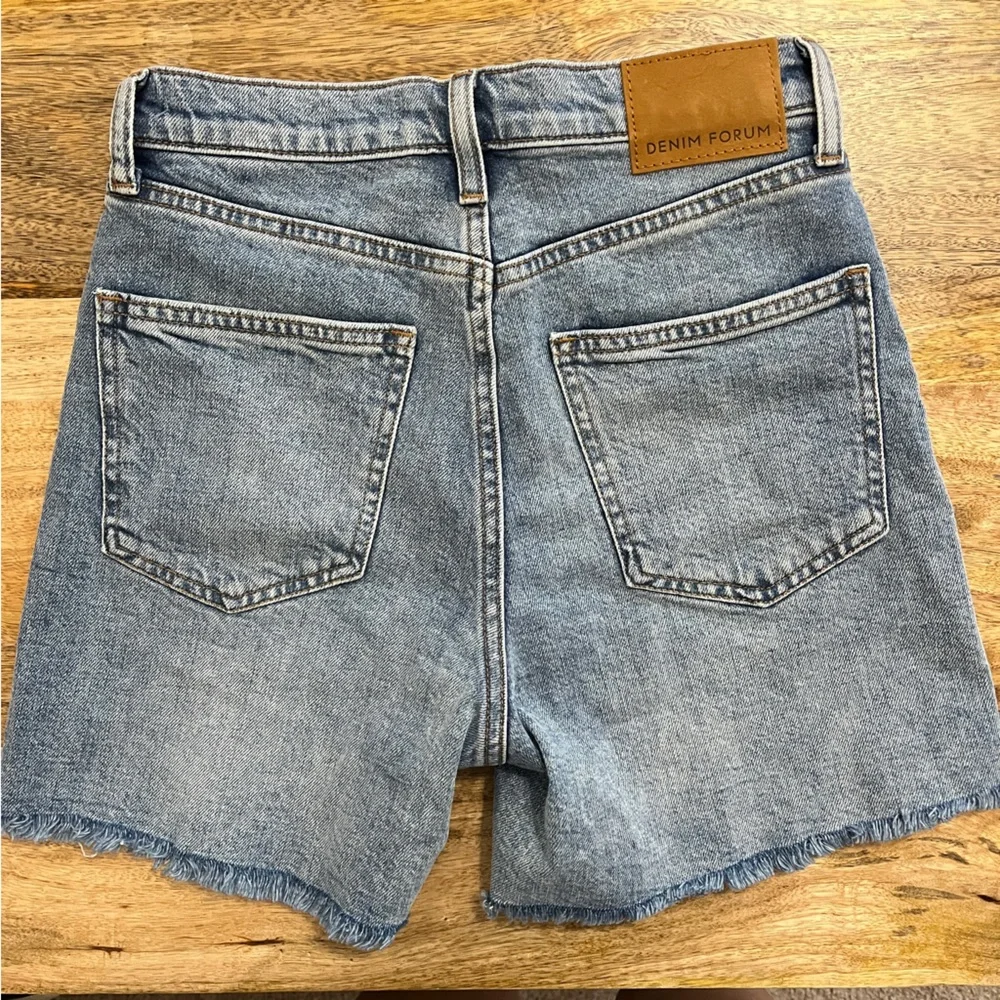 Aritzia Denim Thigh Shorts - Picture 2 of 5